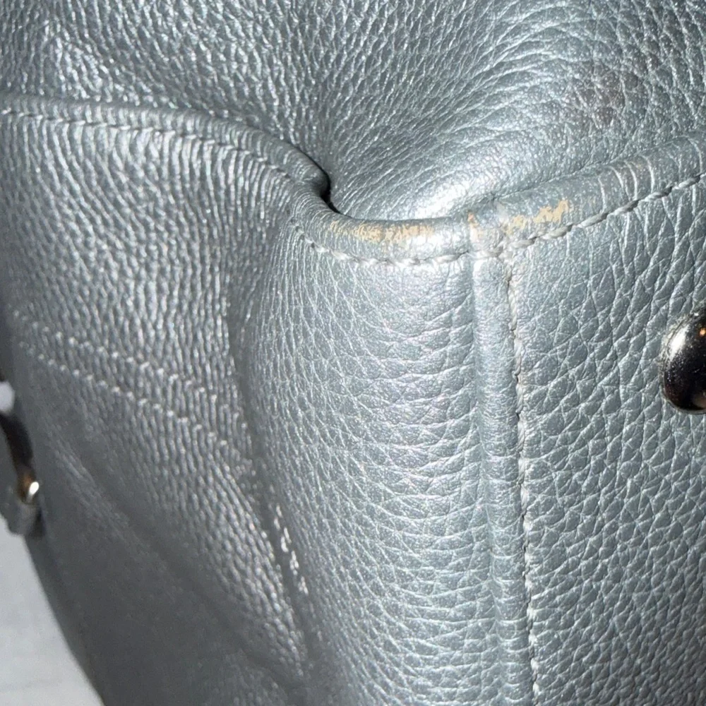 Coach Pebbled Leather Shoulder Tote in Charcoal - Picture 4 of 13